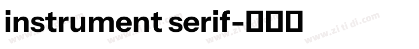 instrument serif字体转换